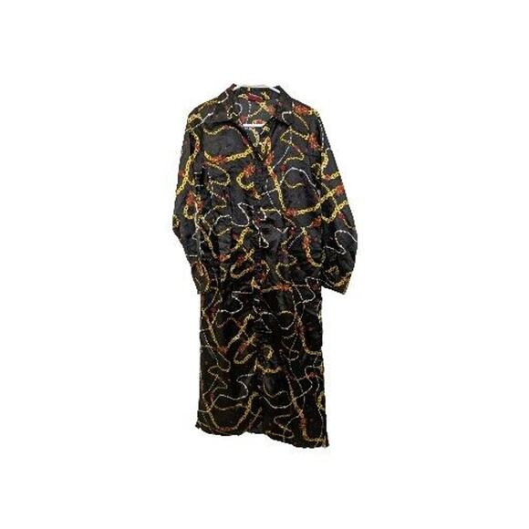 Bob Mackie Dresses & Skirts - Bob Mackie Vintage Women's Dress Size M Black Long Sleeve Jewelry Design